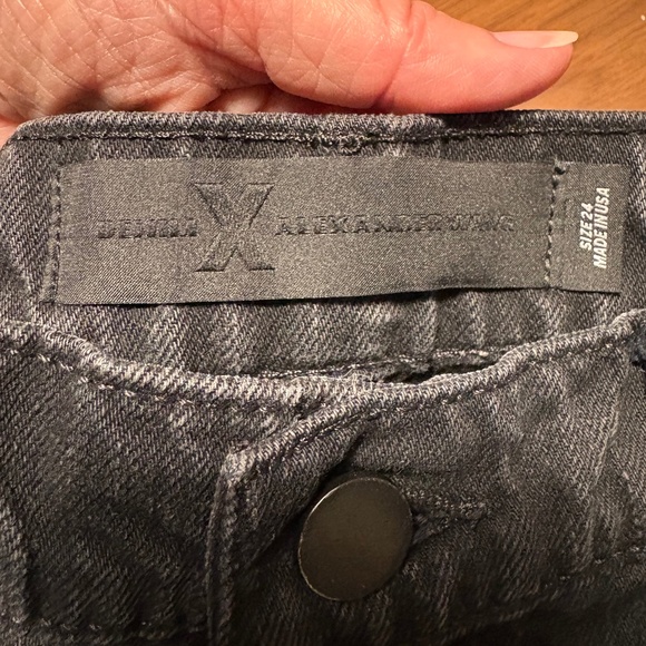 Denim X Alexander Wang black crop jeans - size 24 - Picture 1 of 8